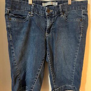 Women's Old Navy Bermuda Blue Jean Shorts 10"